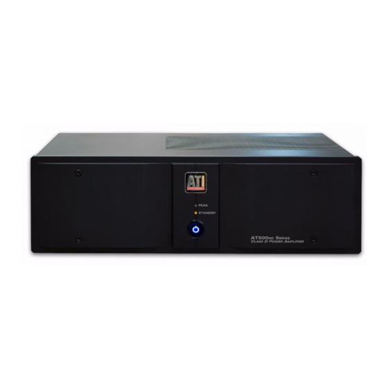 User Manuals: ATI Audio AT5XXNC Amplifier