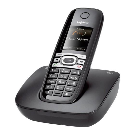 Gigaset C610 Quick Start Manual