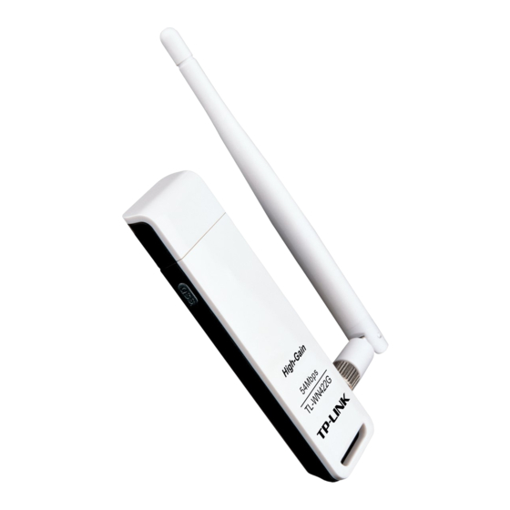 TP-Link High-Power Wireless USB Adapter TL-WN422G User Manual