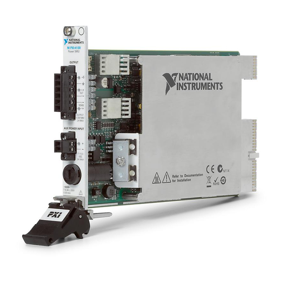 National Instruments PXI-4130 Calibration Procedure