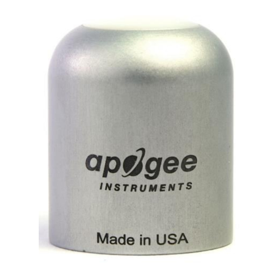Apogee SQ-614 ePAR Sensor Manuals