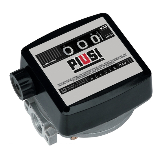Piusi K33 ATEX Manual
