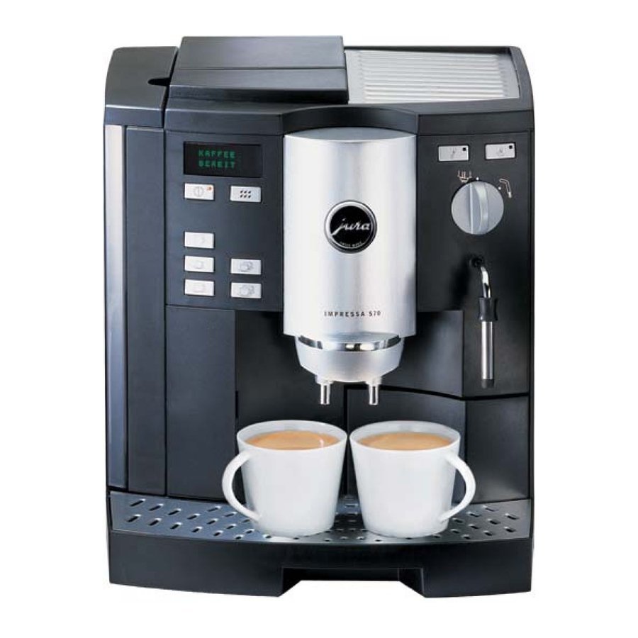 Jura IMPRESSA S70 Manualline