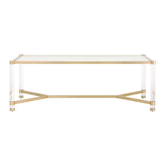 Essentials For Living NOUVEAU DINING TABLE Assembly Instructions