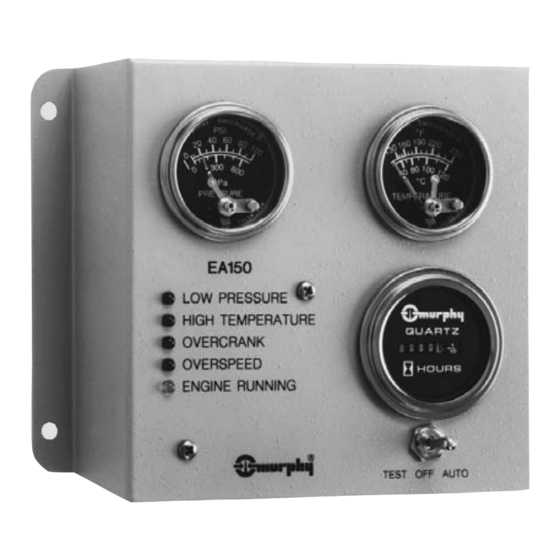 Murphy Automatic Engine Controller EA150 Owner's Manual