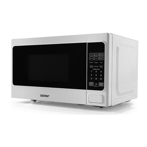 Zelmer ZMW1100W Microwave Oven Manuals