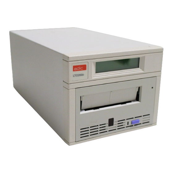 ADIC LTO 200D User Manual