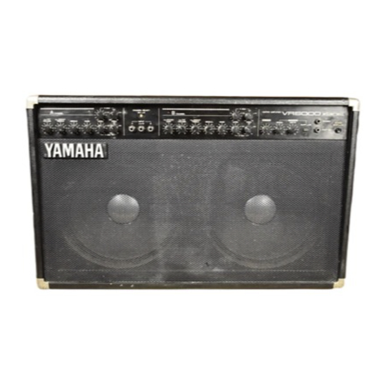 Yamaha VR-6000 Operation Manual