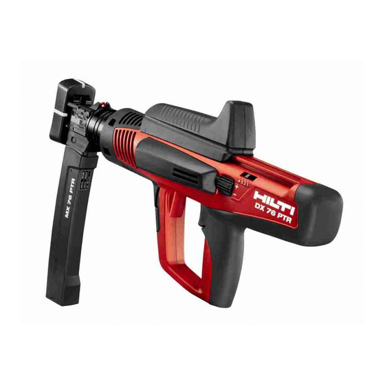Hilti DX 76-PTR Manual