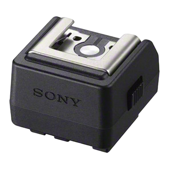 Sony ADP-AMA Operating Instructions