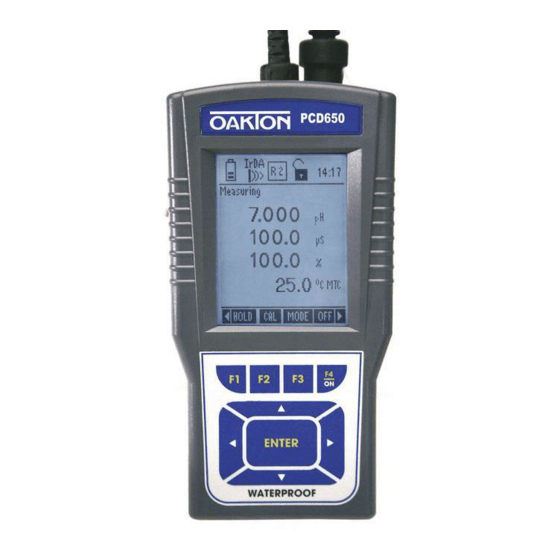 Oakton WP PCD 650 Instruction Manual