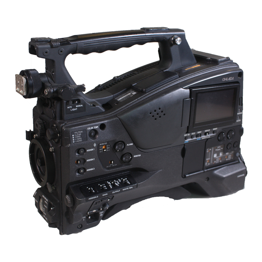 Sony PMW-500 Operation Manual