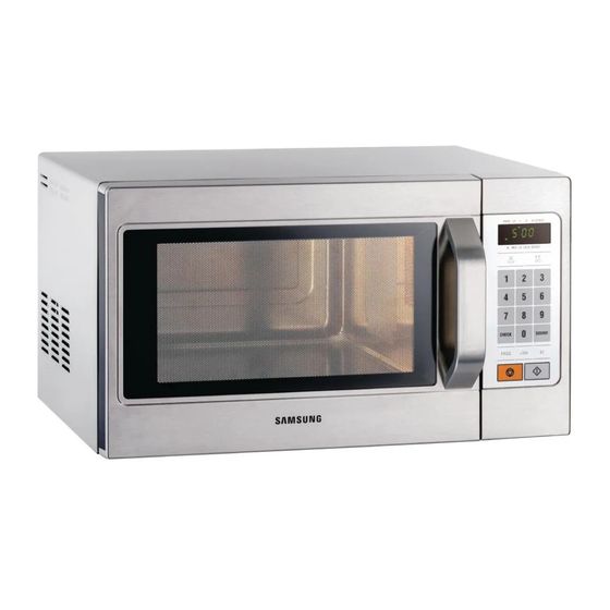 Samsung CM1089 Owner's Instructions & Cooking Manual