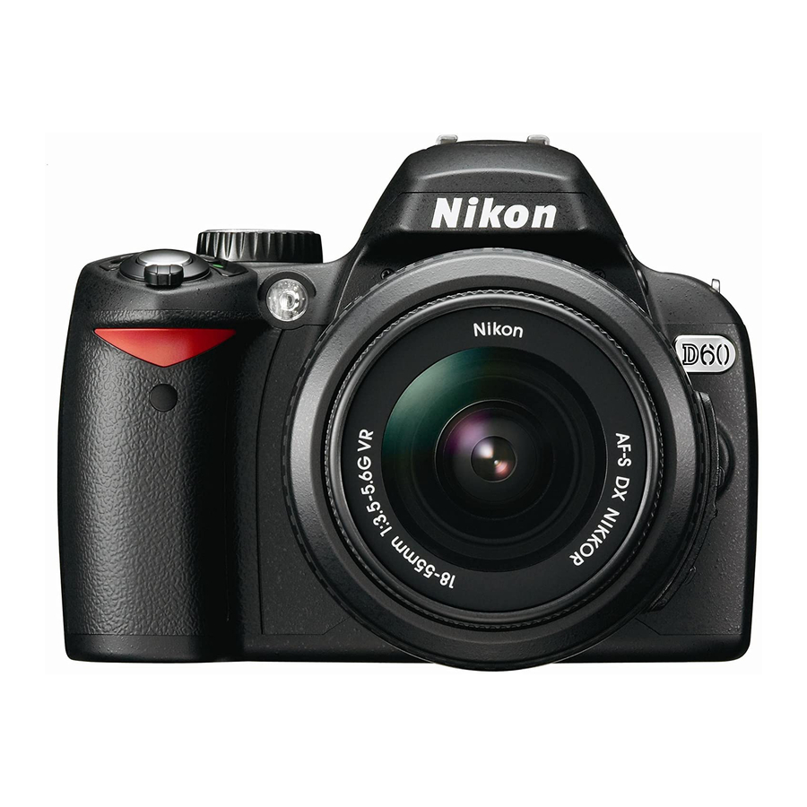 Nikon D60 Quick Start Manual