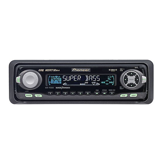 Pioneer DEH-P3350 ES Service Manual