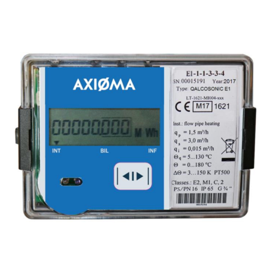 Manuale AQP Smart Meter Axioma Qalcosonic W1