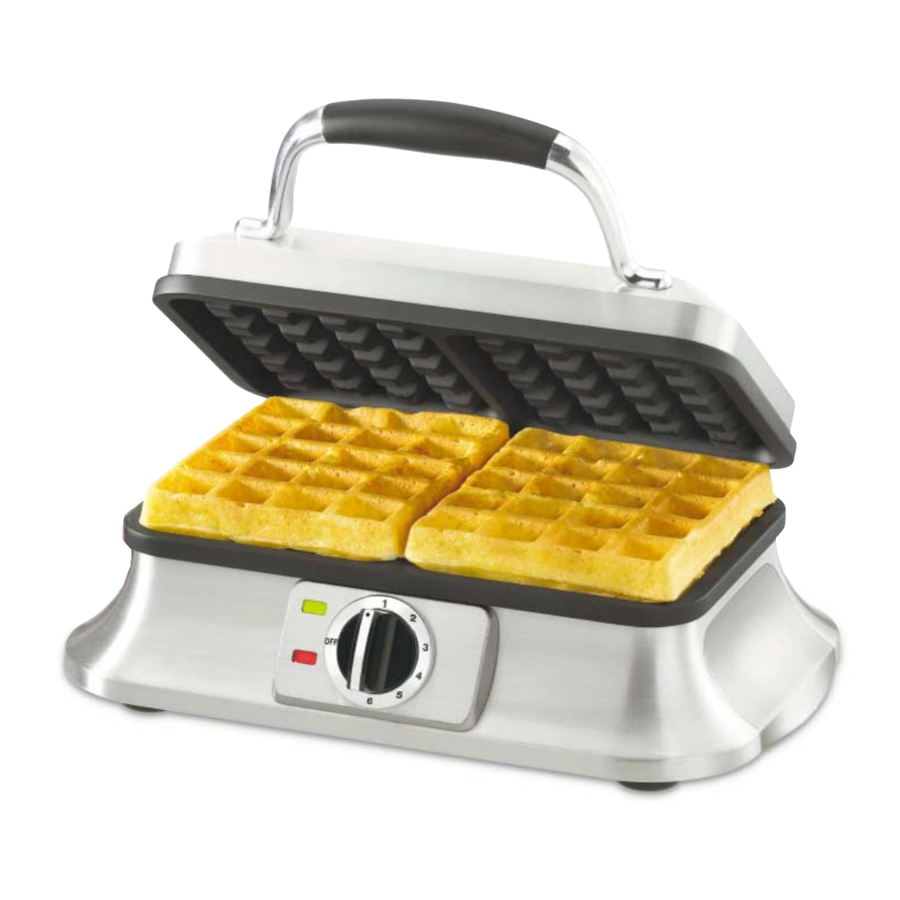 Cuisinart WAF-2B - 2-Slice Belgian Waffle Iron Manual