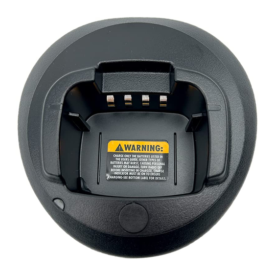 User Manuals: Motorola solutions PMLN5228 Charger Base