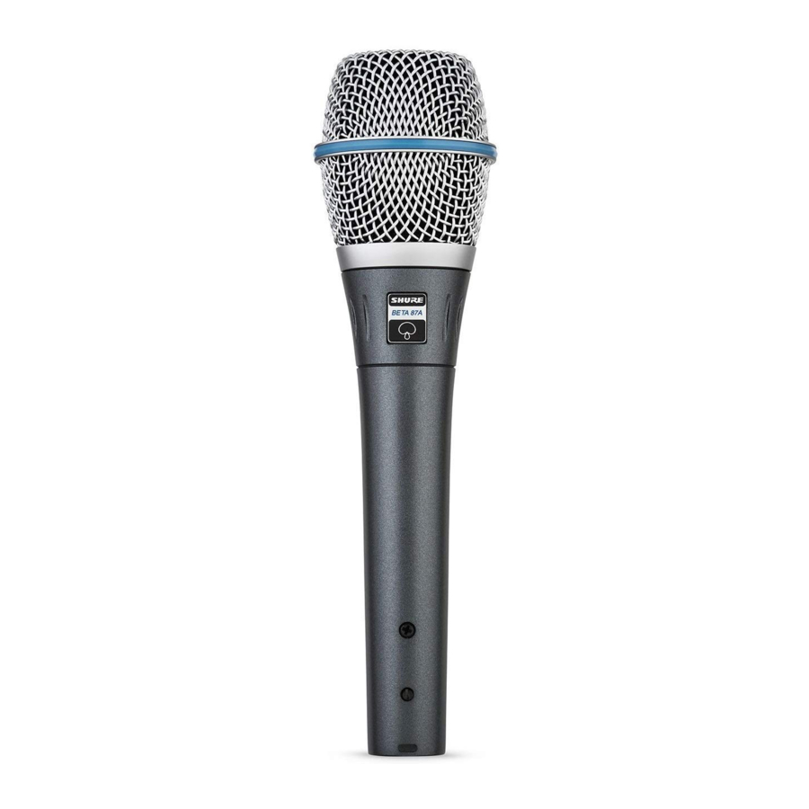 Shure BETA87A Manual