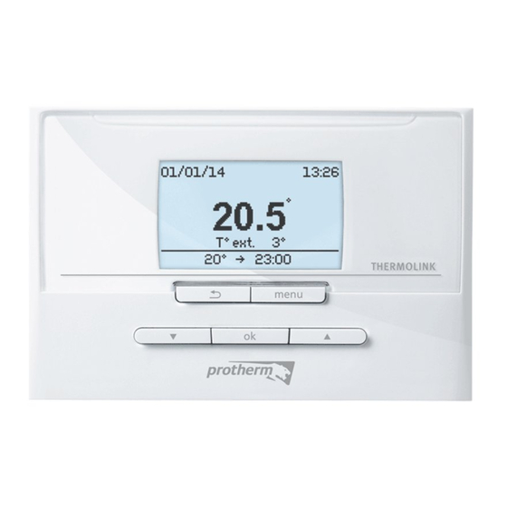 Protherm Thermolink P Installation Instructions Manual