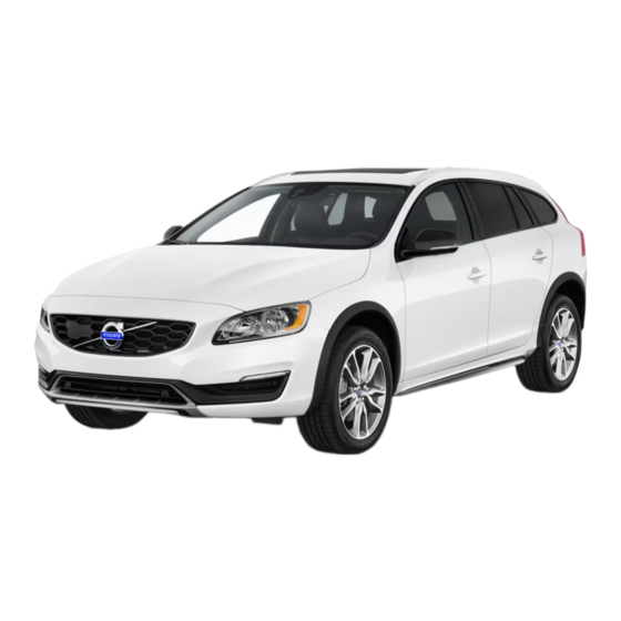 Volvo V60 Cross Country Owner's Manual