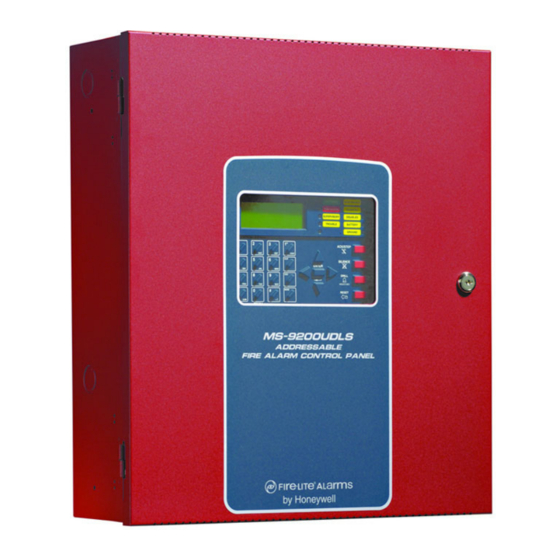 Honeywell Fire-Lite Alarms MS-9200UDLS Manual