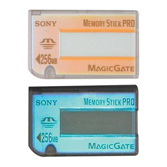 Sony MSX-256 Operating Instructions