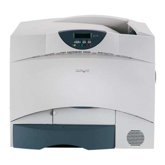 Lexmark C752 Installation Manual