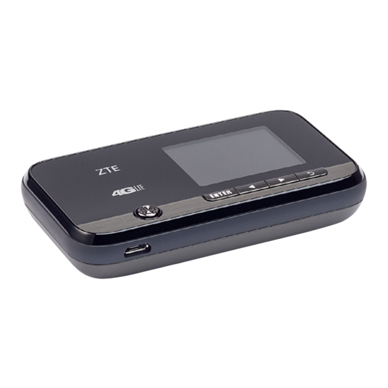 Zte Z289L Quick Start Manual