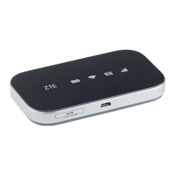 Zte Z289L Quick Start Manual