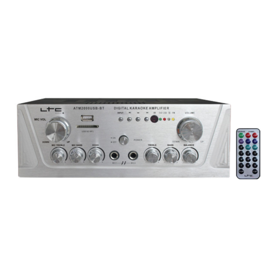 Ltc Audio ATM2000USB-BT Instruction Manual