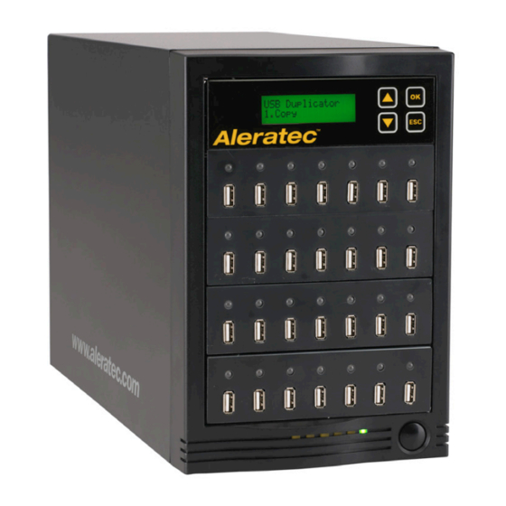 Aleratec 1:27 USB Copy Tower SA Quick Start Manual