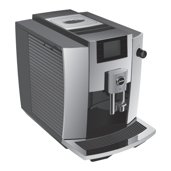 Jura E6 Quick Reference Manual