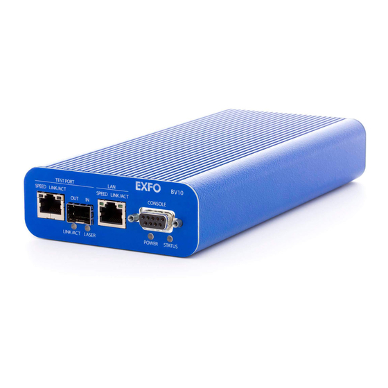 EXFO bv10 User Manual