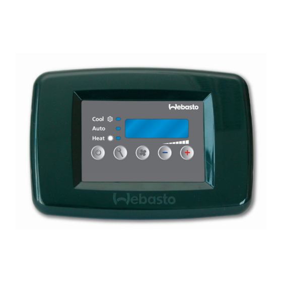 Webasto BlueCool V-Series Operating Instructions Manual