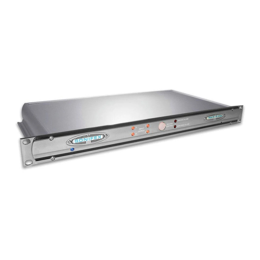 Sonifex Net-Log User Handbook Manual