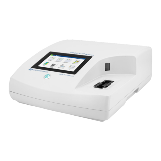 Macherey-Nagel NANOCOLOR Advance Operating	 Instruction