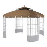 for Living cambridge gazebo 088-1383-4 Assembly Instructions Manual