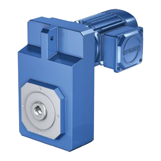 User Manuals: Stober F1 Gearbox Manufacturer