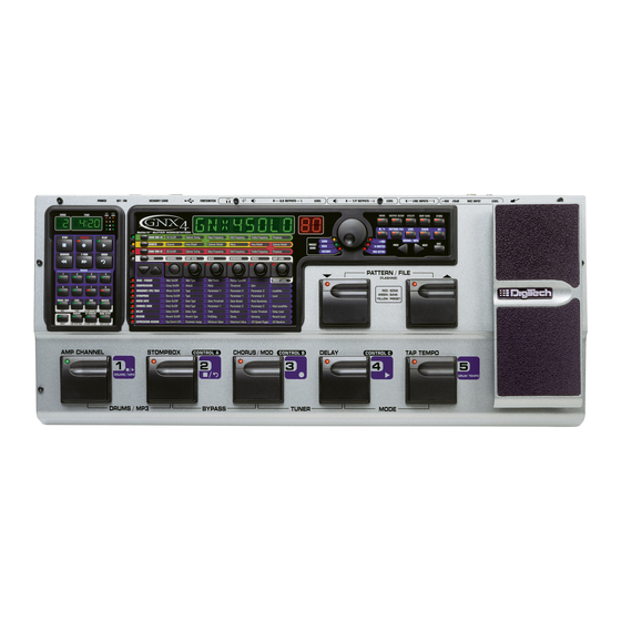 DigiTech GNX4 Owner's Manual