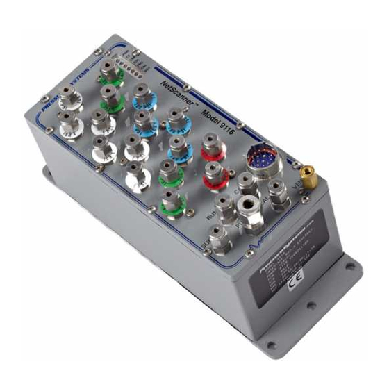 Pressure Systems NetScanner 9116 User Manual