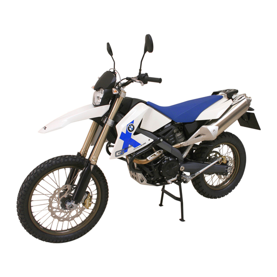 BMW G 650 Xmoto Rider's Manual