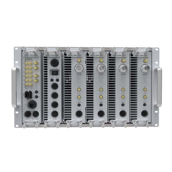 ADRF ADXV-HPR User Manual