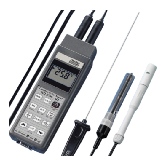 Delta OHM HD 8706-R2 Manual