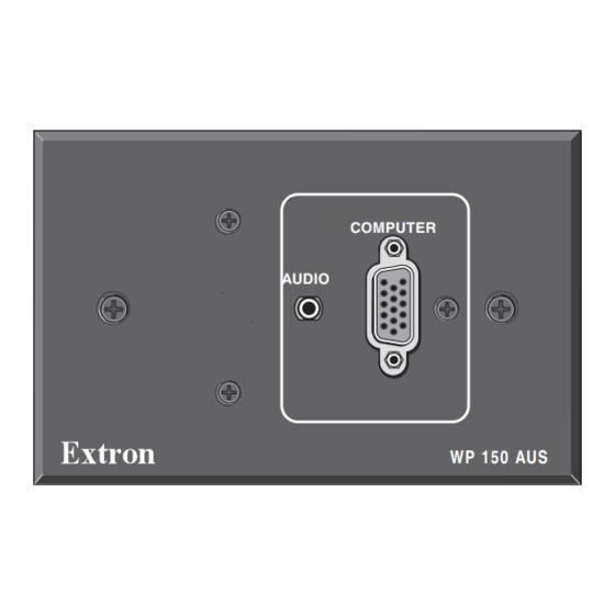 Extron electronics WP 120 Installation Manual