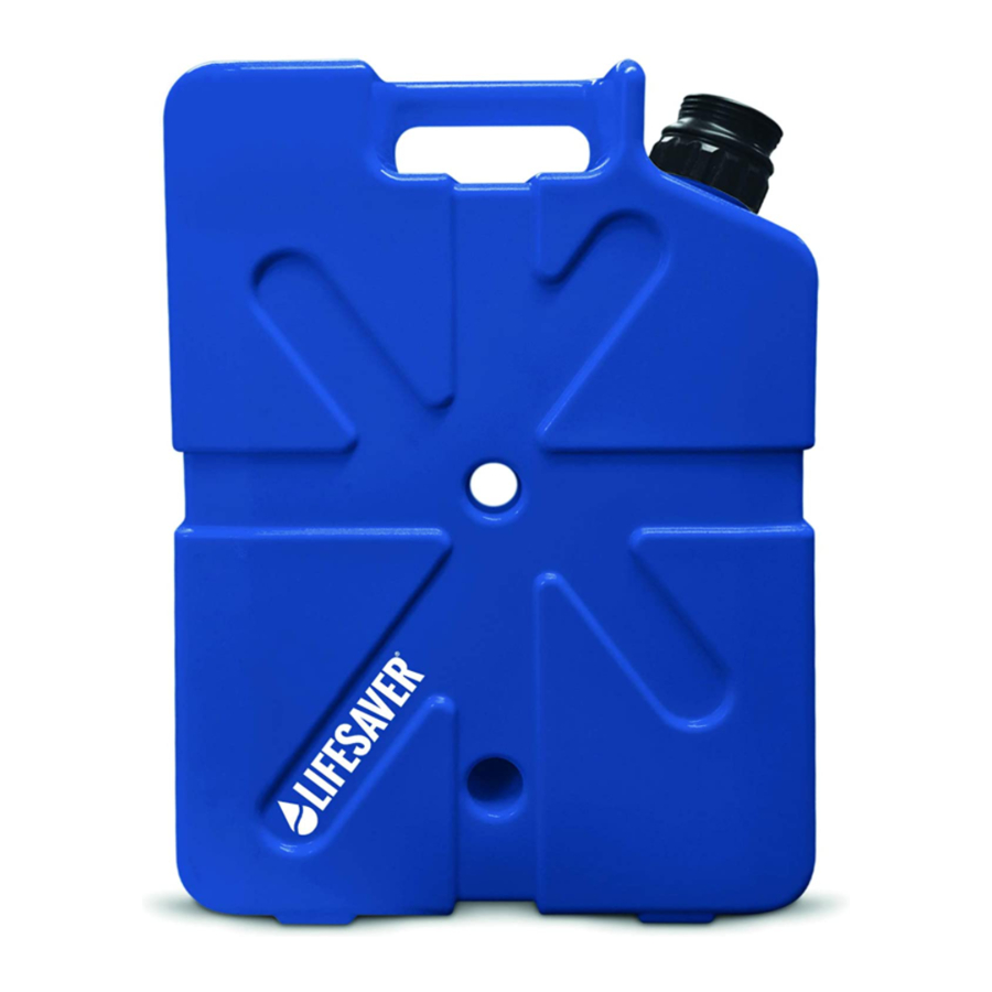 Lifesaver jerrycan Quick User Manual