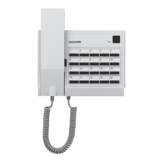 KOCOM KIP-620ML Manual