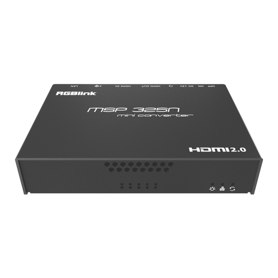 RGBlink MSP 325N Quick Start Manual
