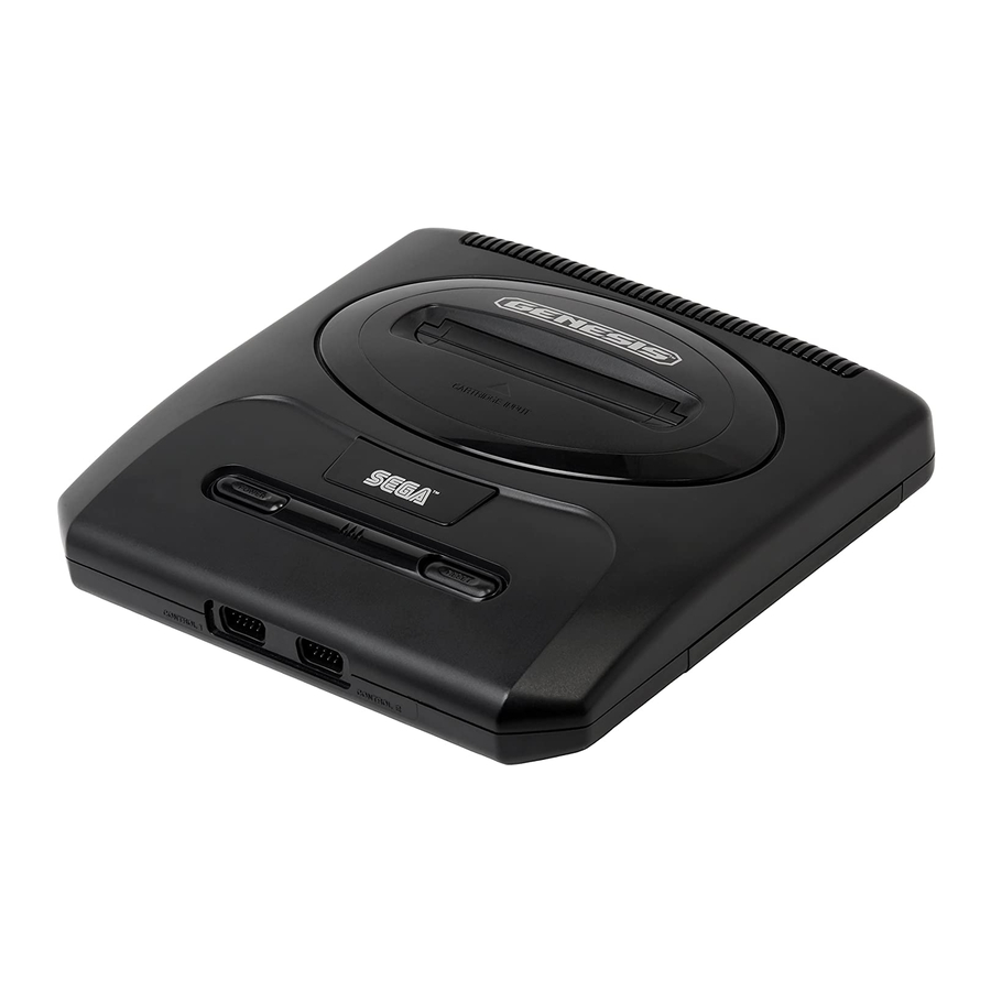 Sega genesis Instruction Manual