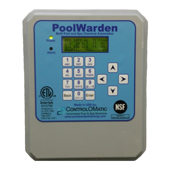 ControlOMatic PoolWarden Installation & Operation Manual